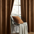 MIULEE Velvet Curtains Chocolate Elegant Grommet Thermal Insulated Soundproof - Image 6