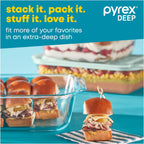 Pyrex Deep 3-Pack Glass Baking Dish Set (9"x13", 7"x11", 8"x8")