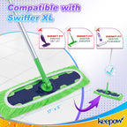 KEEPOW 12PCS Mop Pads Replacement Compatible with Swiffer XL Mop Pads