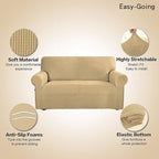 Easy-Going Stretch 4 Seater Sofa Slipcover 1-Piece Sofa Cover Furniture - Image 4