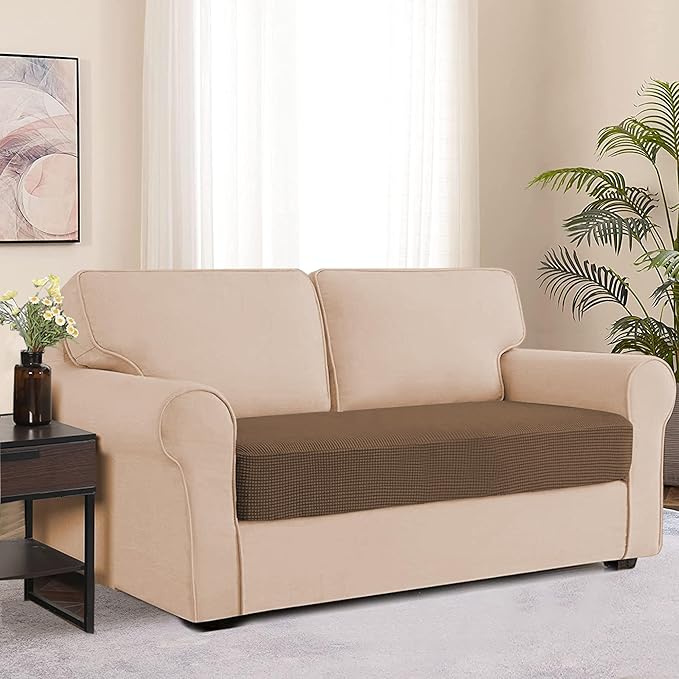 Water Resistant Couch Cushion Cover Stretch Sofa Seat Slipcover - Image 2