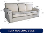 PureFit Super Stretch Sofa Slipcover – Spandex Non Slip Soft Couch Sofa Cover - Image 6