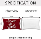 Hexagram Geometric Burgundy Pillow Covers 12x20 Set of 4, Decorative Outdoor - Image 4
