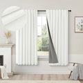 Pitalk Short Linen Textured Blackout Curtains by Pitalk