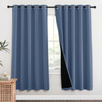 NICETOWN Full Shade Curtain Panels 72 inches Long, Pair of Energy Smart & Noise - Image 2