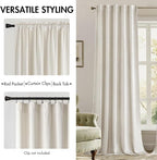 MIULEE Velvet Curtains 96 inches - Image 2