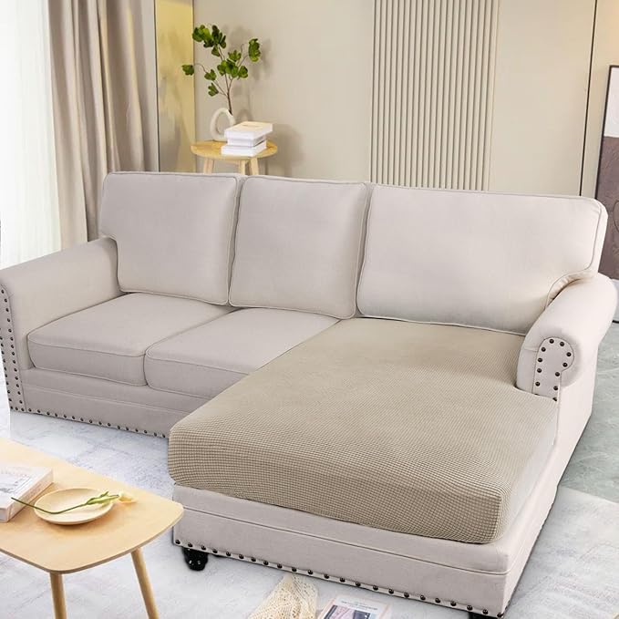 H.VERSAILTEX Super Stretch Individual Chaise Cover Sectional Couch Covers - Image 3