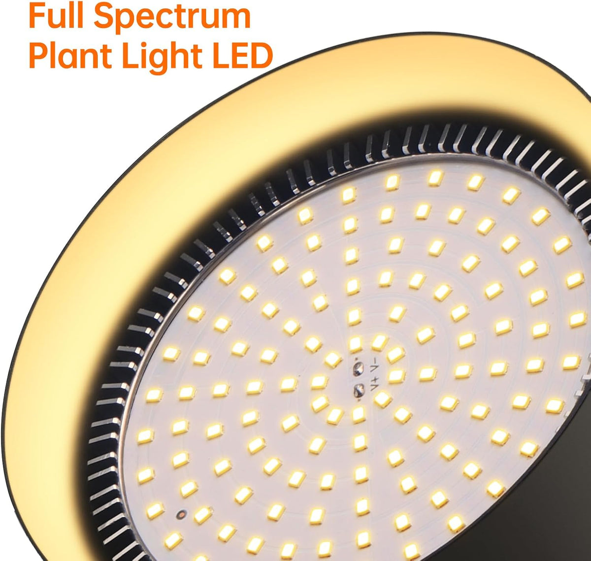 Hanging Grow Light for Indoor Plants, Two Head One-Cord 50W