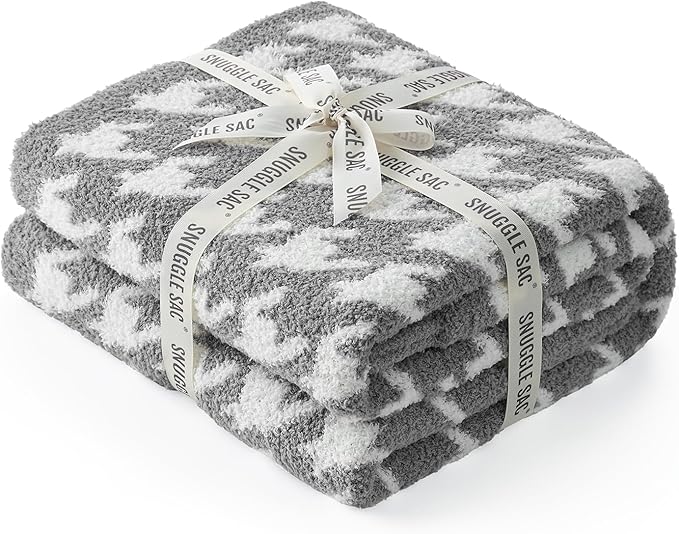 Snuggle Sac Houndstooth Throw Blanket - Image 8