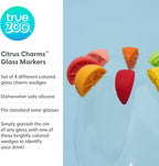 TrueZoo Silicone Drink Charms, Identifier for Drinks, Cocktails, Dinner, Birthday, Wedding, Bachelor Bachelorette Party, Holiday, Game Nights, Movie Night, Picnic, Outdoor, Pool Parties, Home Bar