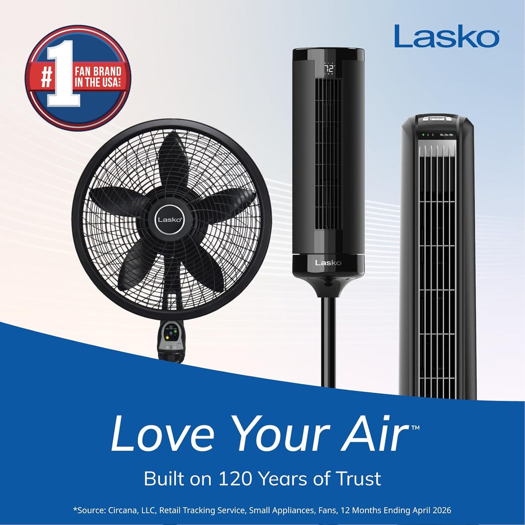 Lasko Oscillating Tower Fan with Remote Control - 36" - 2510 - White