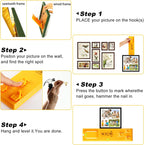 Picture Hanging Kit, Include Picture Hanging Tool with Level/ Picture Hanging Hareware/ Small Hammer, for Easy Hang and Level, Wall Hanging Kit Assorted with Sawtooth/ Wire Hanger