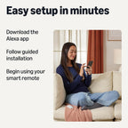 Amazon Basics Smart Dimmer Switch and Remote for Music and Routines, Works with Alexa Only, Compatible Echo Devices Required, Easy Setup, No Wiring Required, Handheld