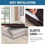 H.VERSAILTEX Super Stretch Individual Chaise Cover Sectional Couch Covers - Image 5