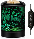 Wax Warmer, Wax Melt Warmer with 7-Color LED Night Light & 2/4/8H Timer