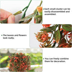 RECUTMS 2Pcs Artificial Fake Fall Hanging Flowers Plants for Outdoors Decor
