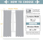 ChrisDowa Blackout Curtains 70 inches Wide - Image 5
