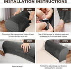 Couch Arm Covers 2 Pcs Sofa Armrest Covers Stretch Couch, Armrest Cover - Image 4