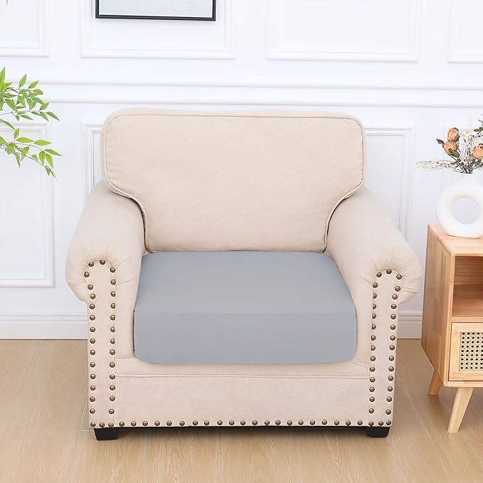hyha Milk Silk Couch Cushion Covers, Soft Magic Sofa Covers Washable - Image 7