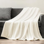 BEDELITE Fleece Blanket Cream Throw Blankets - Image 6