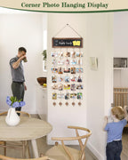 Bikoney Picture Frames Collage Photo Hanging Display with Chalkboard