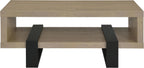 Coaster Dinard 47-Inch Rectangular Coffee Table with Storage, Latte 723688