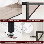 MAHANCRIS Narrow Console Table, 43.7" Sofa Table with Outlets, Greige
