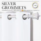 NICETOWN White Curtains for Sliding Door - Image 3