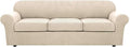 4 Piece Stretch Sofa Covers for 3 Cushion Couch Covers Furniture Slipcovers for by HVERSAILTEX