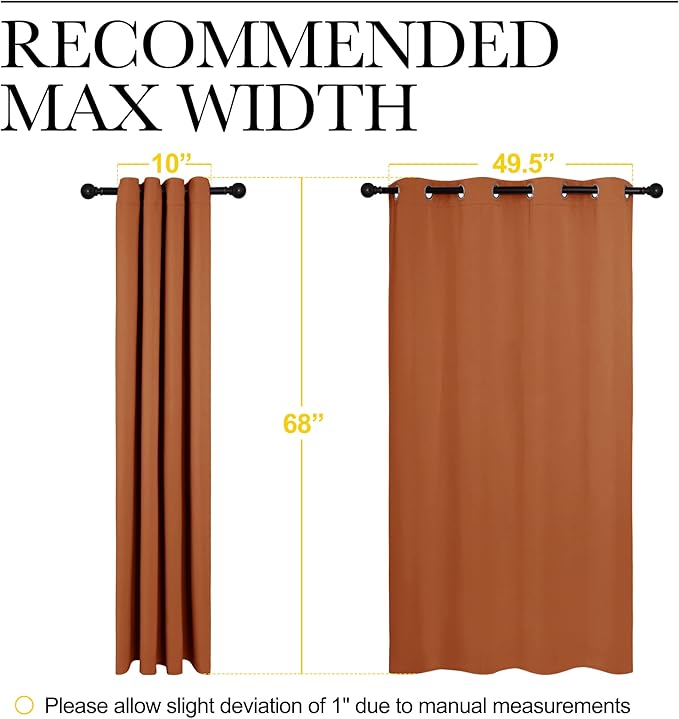 NICETOWN Blackout Curtain Panels - Image 7