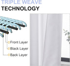 Simplebrand Ava Pure White Light Filtering Curtains - Image 5