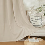 NICETOWN Rustic Linen 144 inch Long Curtains - Image 3