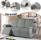 VANSOFY Waterproof Recliner Couch Covers, Sofa Covers 1-Piece Washable - Image 3