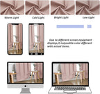 Simplebrand Ava Blush Short 24 Inches Blackout Curtain 2 Panels Set, Half - Image 8