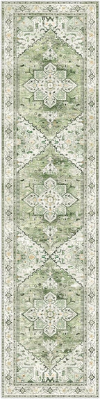 Yamaziot Washable Runner Rug, 2x8 Non-Slip Boho Vintage Hallway Rug Runner - Image 2