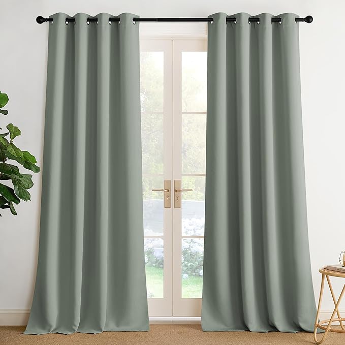 NICETOWN Sage Green Sound Blocking Drapes by NICETOWN