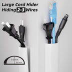 78” Silicone TV Cord Hider for Wall Mounted TV, Self-Adhesive Cable Raceway