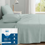 Coolmax® Cooling Sheets for Hot Sleepers, Queen Size, Aqua