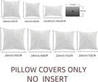 Fancy Homi 2 Packs Pure White Decorative Throw Pillow Covers 22x22 Inch - Image 7
