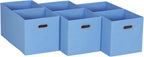 Household Essentials 6 ct Open Fabric Cube Storage Bins, Forest Green