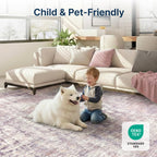 Abstract Area Rug 3x5 Ft Washable Rugs for Entryway Indoor