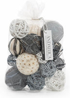 ANDALUCA Decorative Balls Orbs Bag (Red, Green & White)