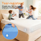 Bed Sheet Holders for Corners: Fitted Bed Sheet Holders with 4 Pack Twist-Cap Clips Keep Sheets Tight Heavy-Duty Grippers Quick Install