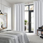 DWCN White Curtains for Living Room Thermal Insulated, Energy Saving & Noise - Image 2