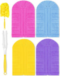 KEEPOW 4+1 Pcs Pads Compatible with Swiffer Reusable Pads with Handle Set