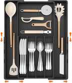 Lifewit Expandable Silverware Drawer Organizer, Utensil Tray for Kitchen