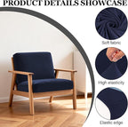 4Pcs Patio Stretch Cushion Covers, Outdoor Sofa Replacement Cover Slipcovers - Image 3