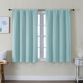 Simplebrand Ava Aqua Short Blackout Curtains by Simplebrand