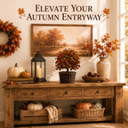 60Stems Fall Artificial Flowers for Outdoors, 22''UV Resistant Fake Flowers