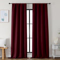 Simplebrand Ava Burgundy Blackout Curtains by Simplebrand